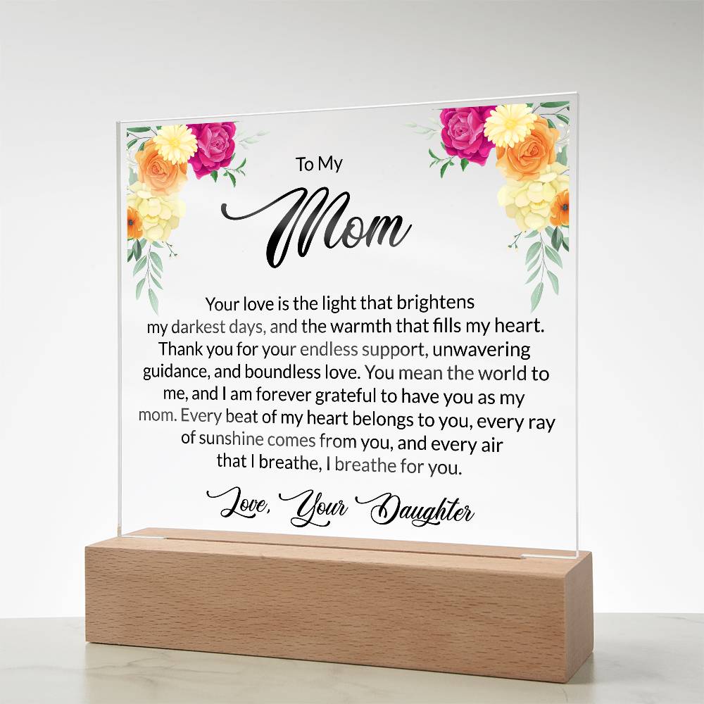 printed square acrylic plaque