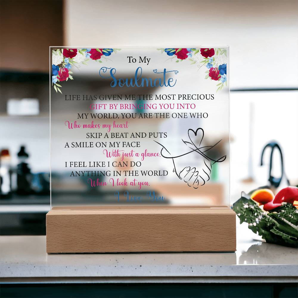 printed square acrylic plaque