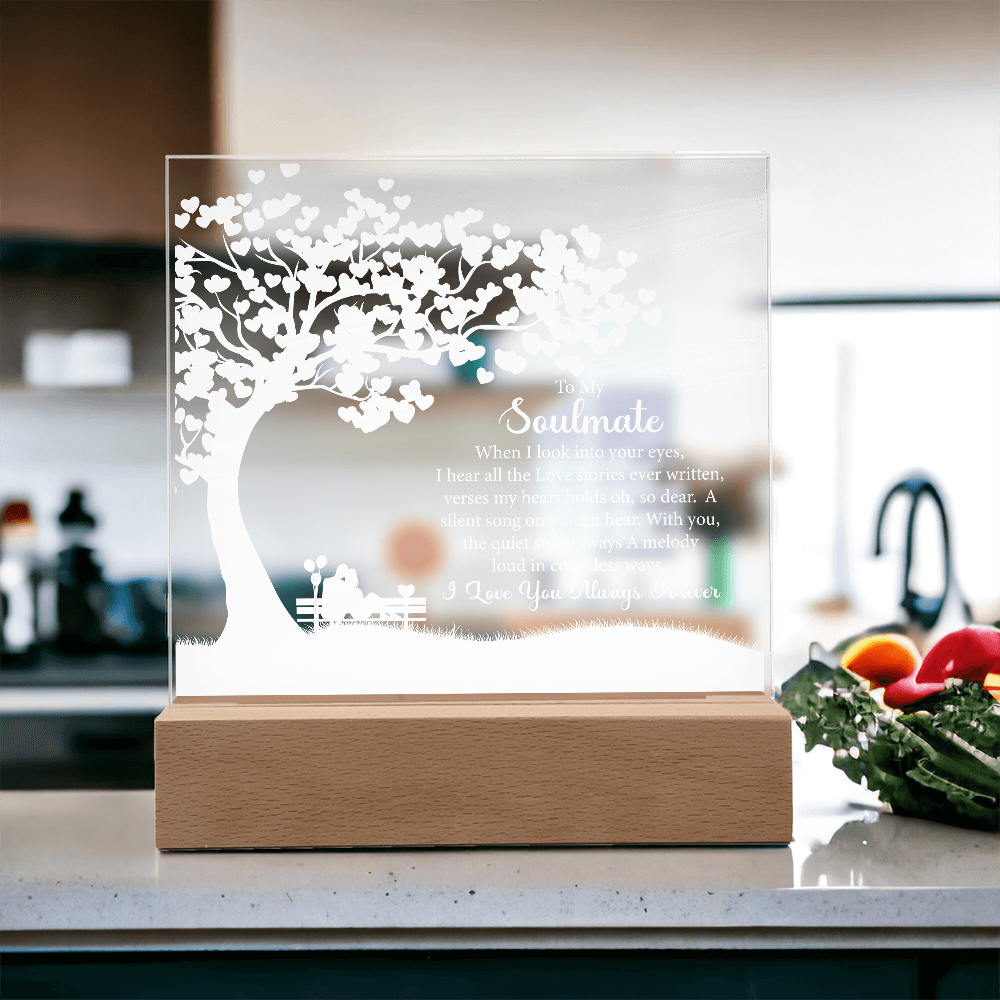 Soulmate, LED Acrylic Square Plaque