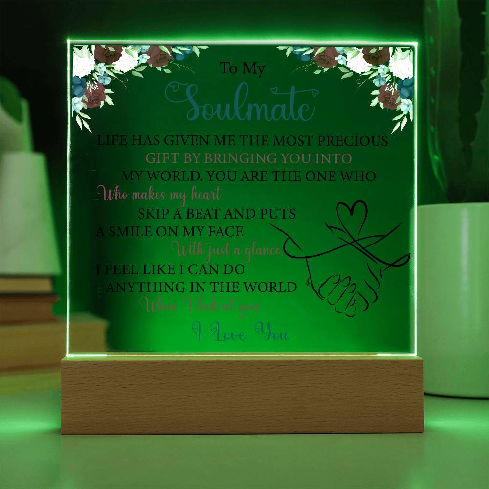 printed square acrylic plaque