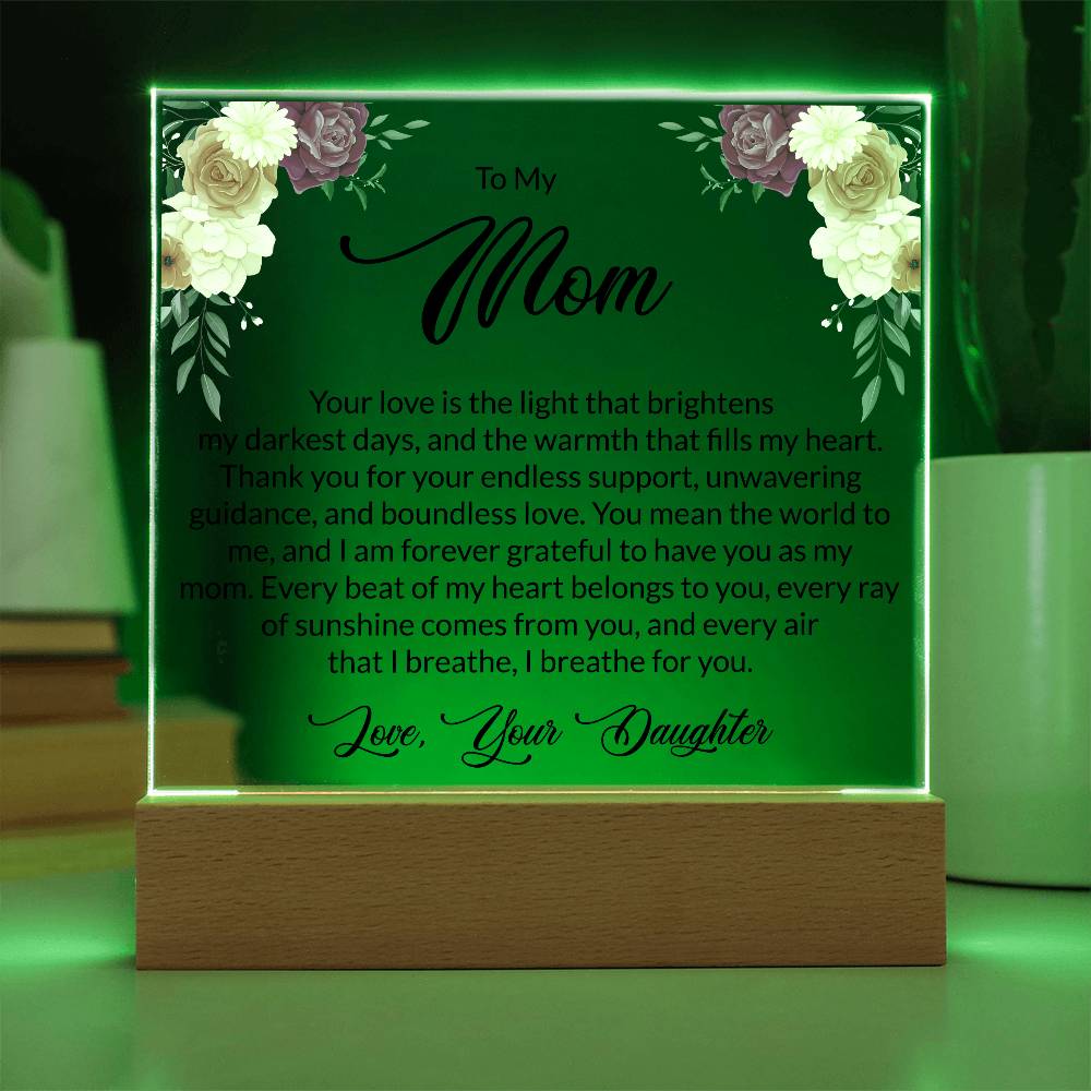 printed square acrylic plaque