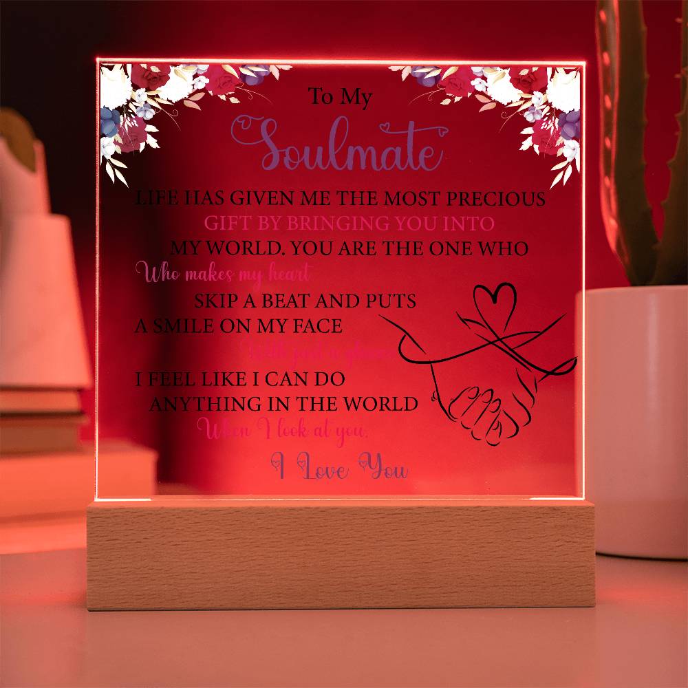 printed square acrylic plaque