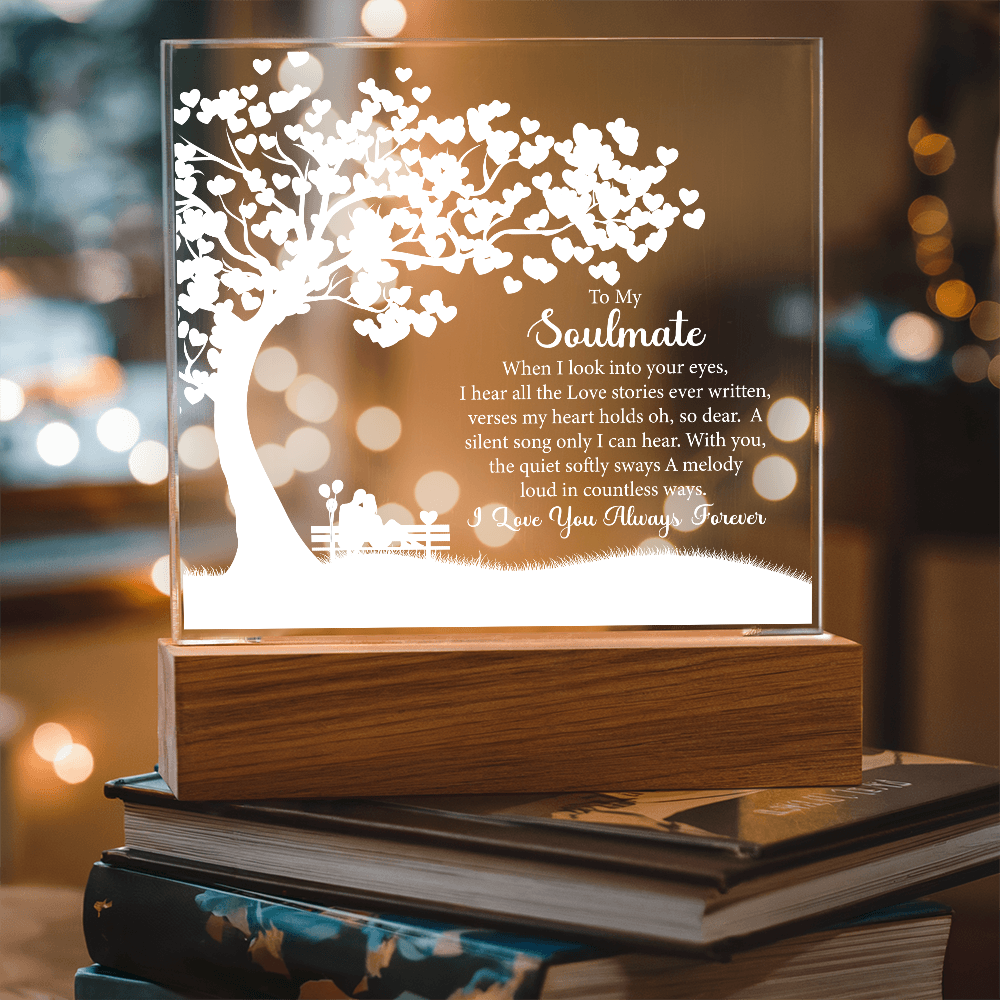Soulmate, LED Acrylic Square Plaque