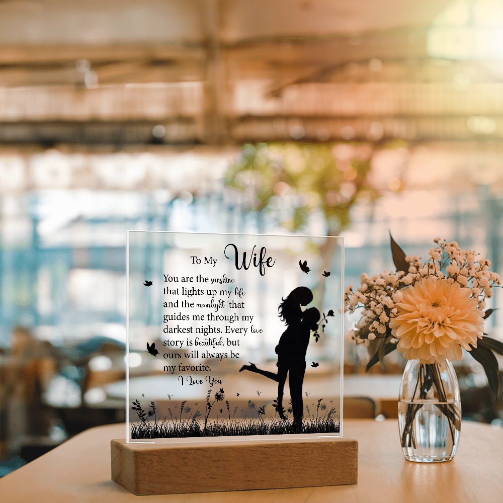 To My Wife, Acrylic Square Plaque