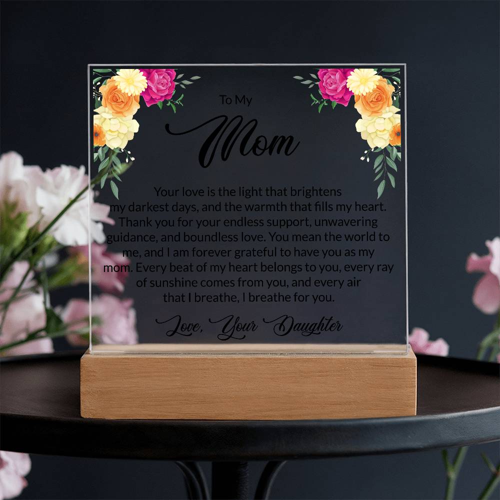 printed square acrylic plaque