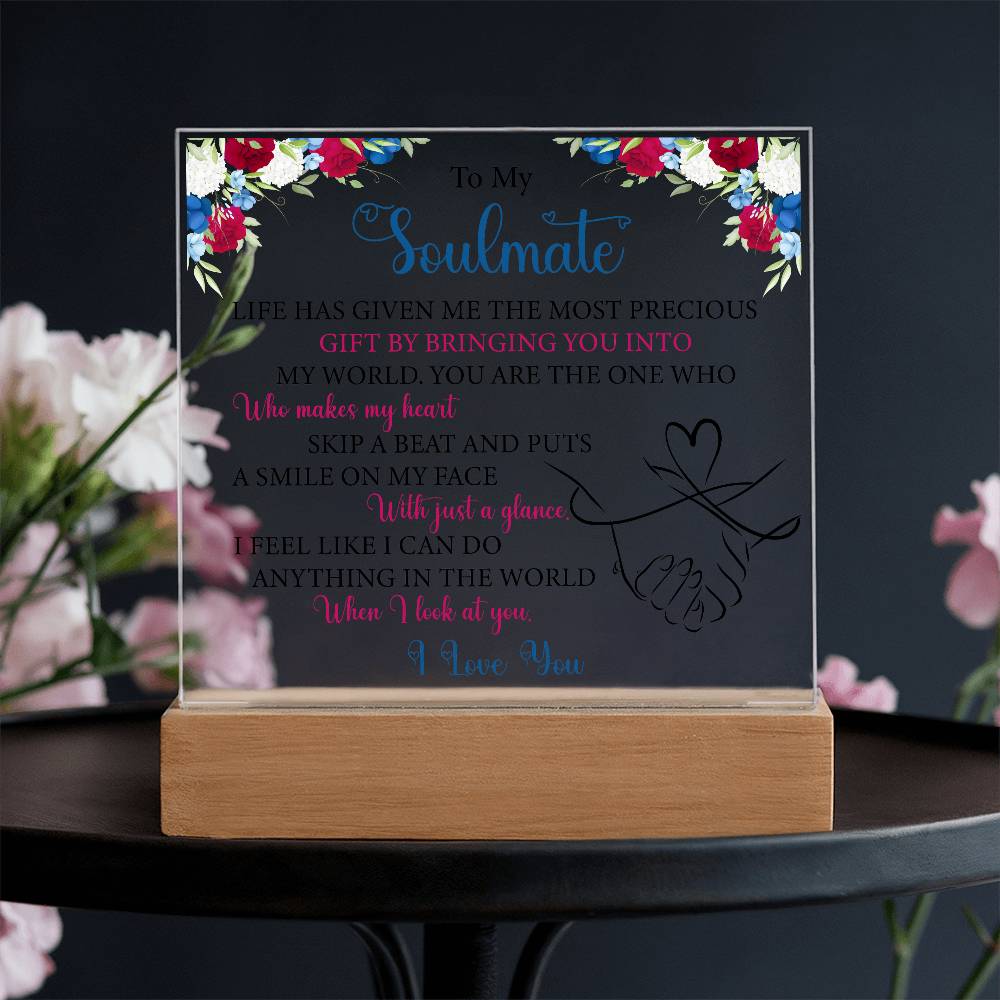 printed square acrylic plaque