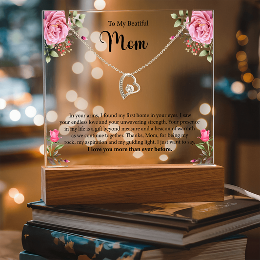 Keepsake Acrylic & Forever Love Necklace