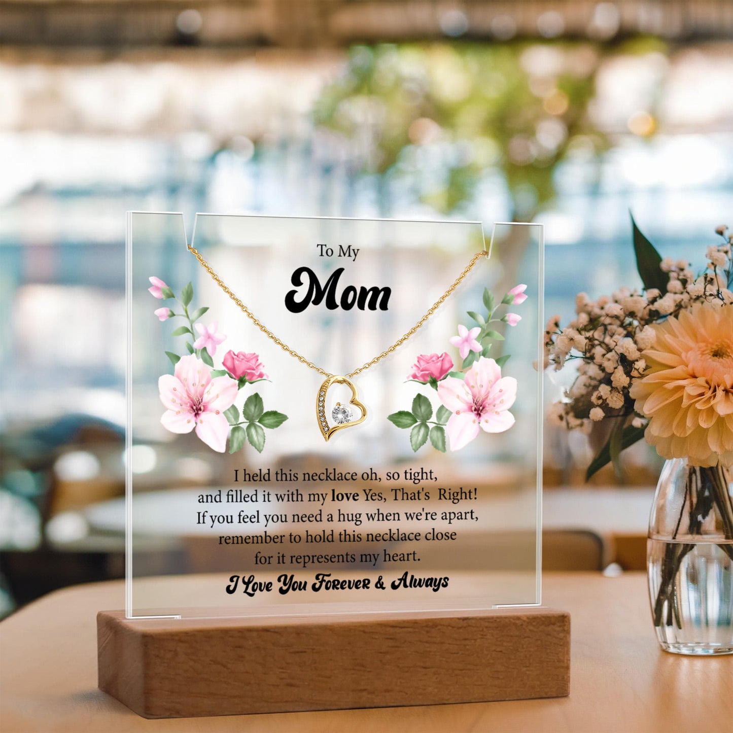 Keepsake Acrylic & Forever Love Necklace