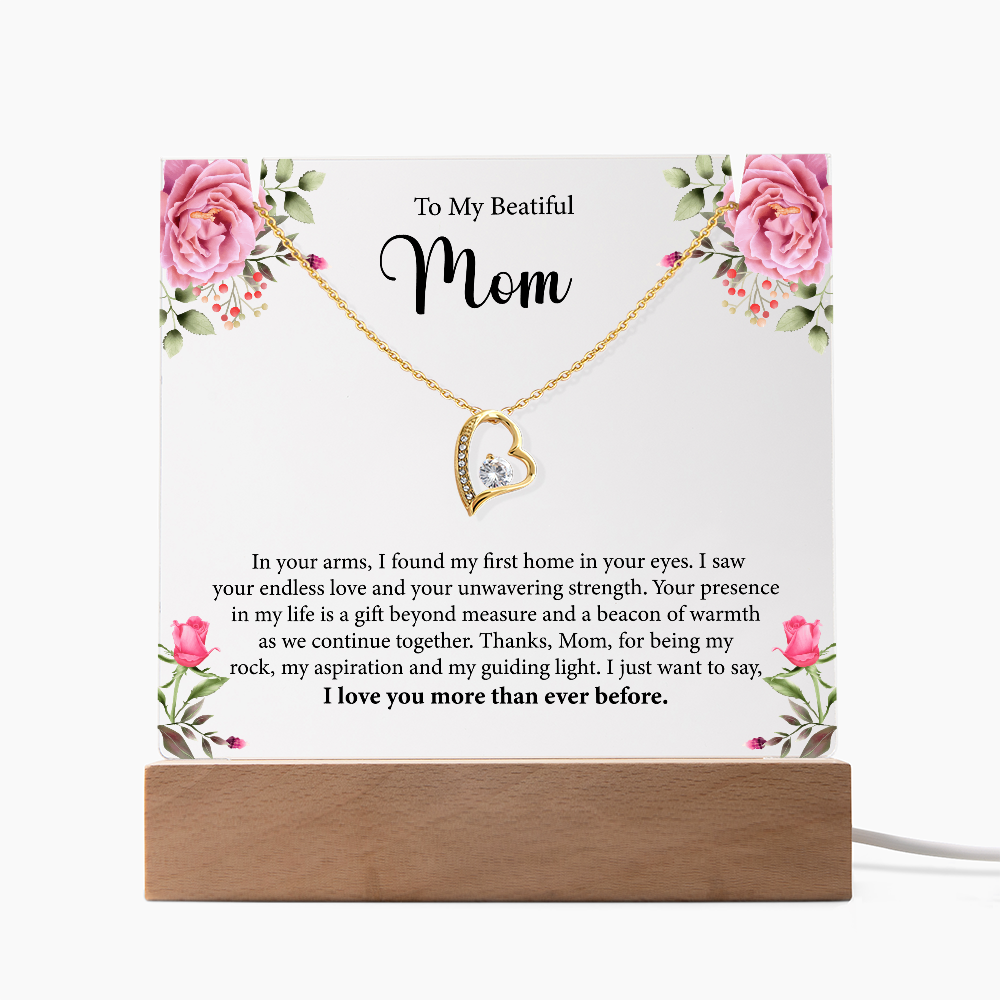 Keepsake Acrylic & Forever Love Necklace