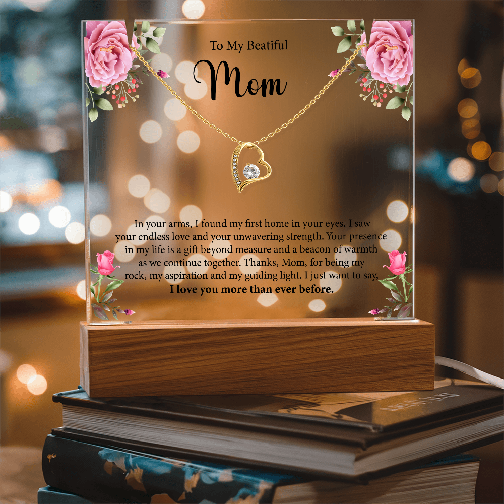 Keepsake Acrylic & Forever Love Necklace