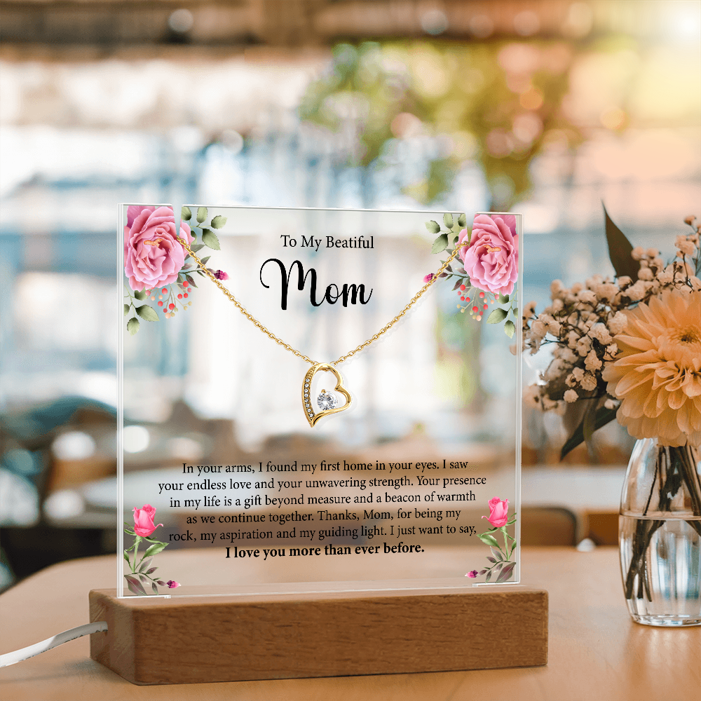 Keepsake Acrylic & Forever Love Necklace