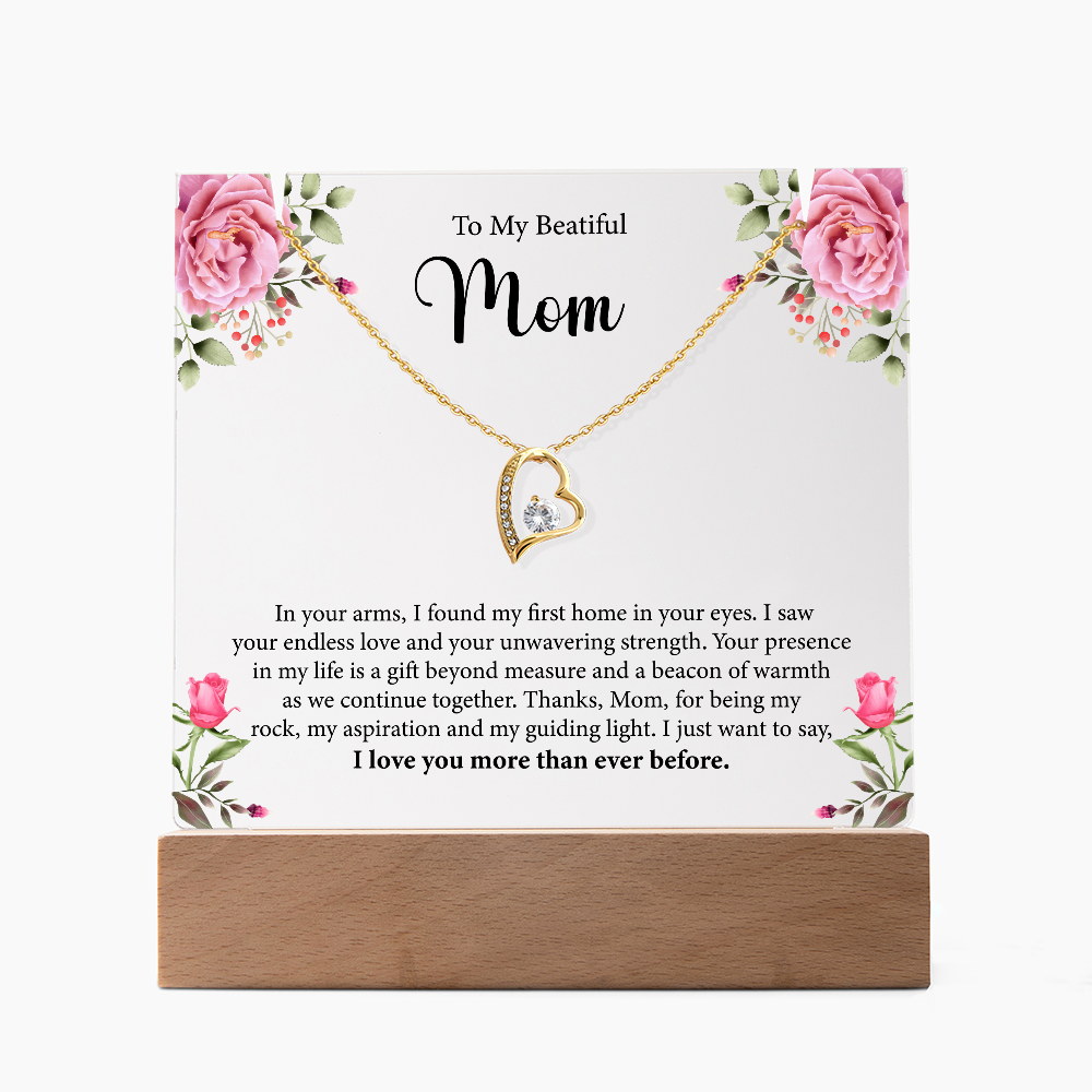 Keepsake Acrylic & Forever Love Necklace