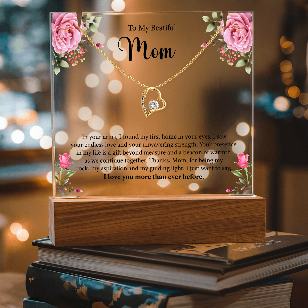 Keepsake Acrylic & Forever Love Necklace