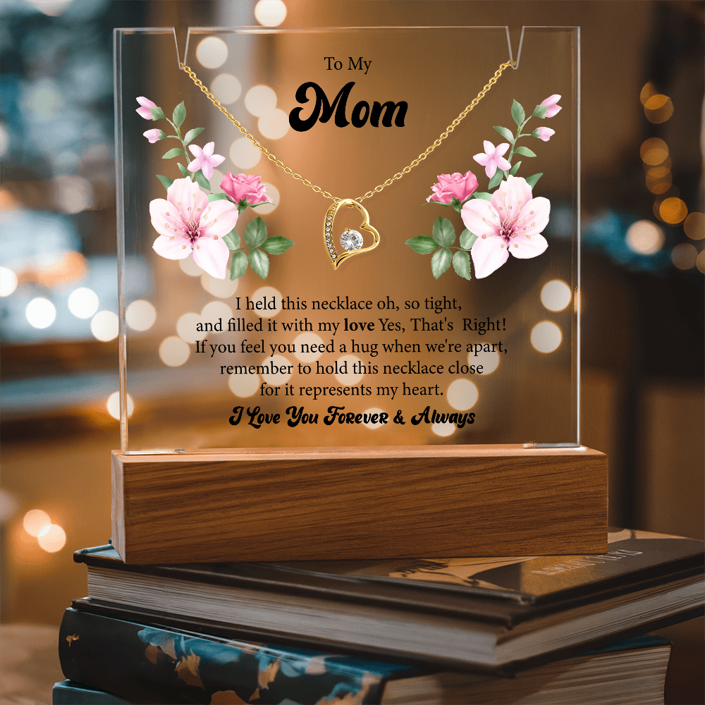 Keepsake Acrylic & Forever Love Necklace