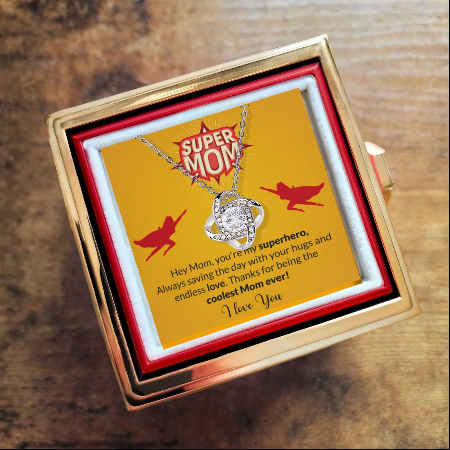 Love Knot with Rotating Rose Gift Box