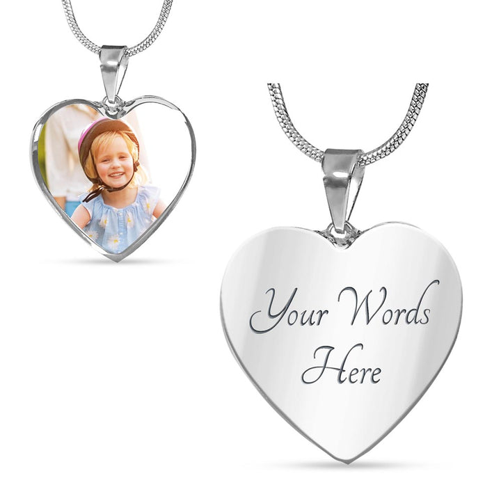 Perfect Keepsake Heart Shaped  Necklace Gift