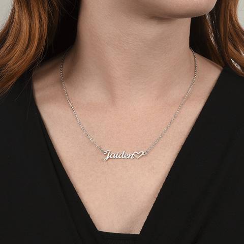 Name Neckless With Heart