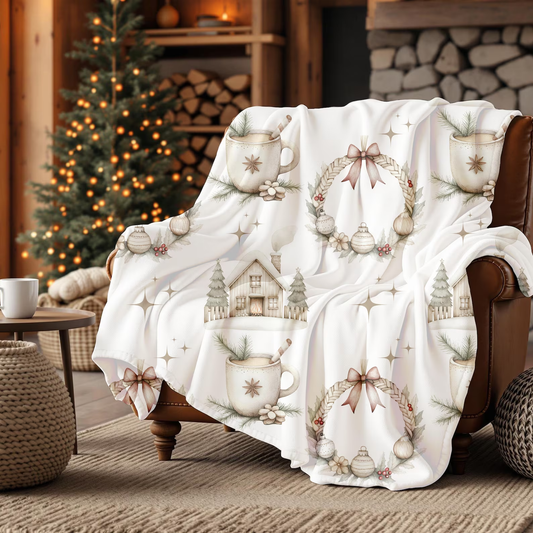 Our Lovely Mink Touch Fleece Christmas Blanket